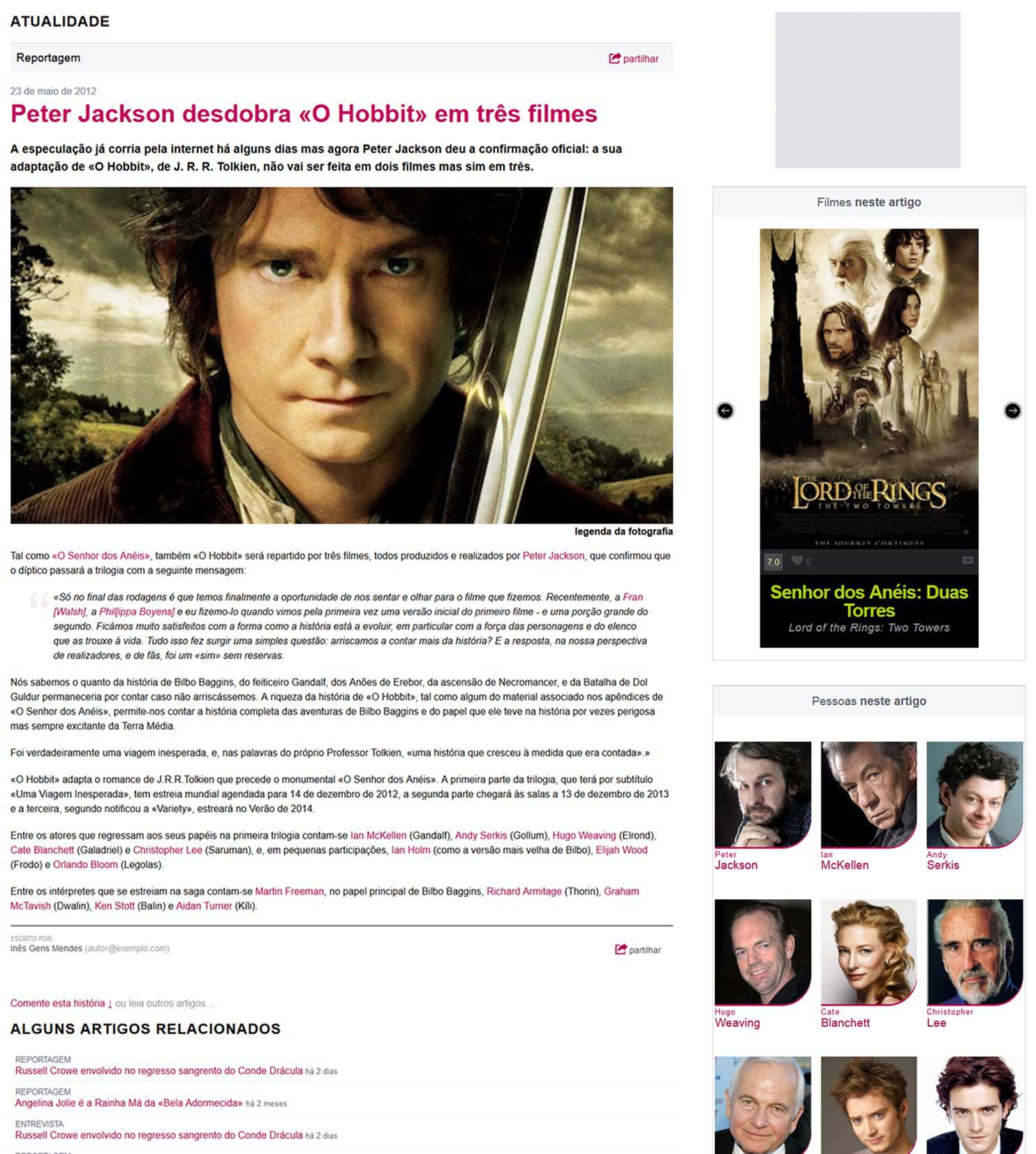 Ator que interpreta Gollum nos cinemas vai ler O Hobbit em live para  arrecadar fundos